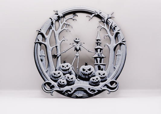 Nightmare Before Christmas Pumpkin Wall Art