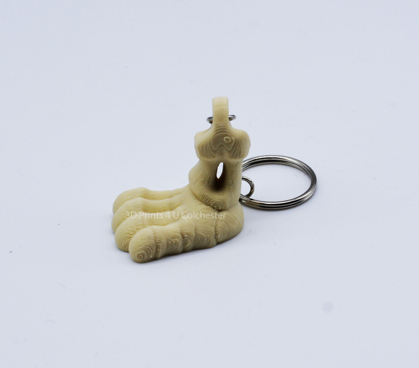 Skeleton Dog Foot Keyring